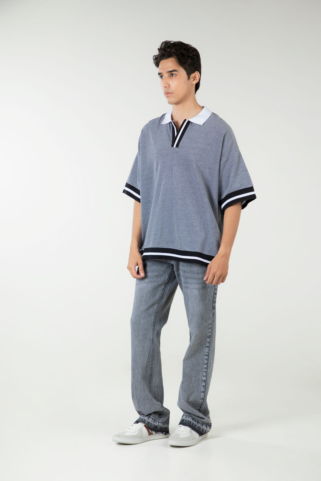 Boxy Textured Polo
