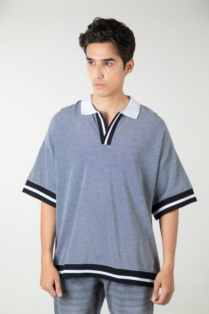 Boxy Textured Polo