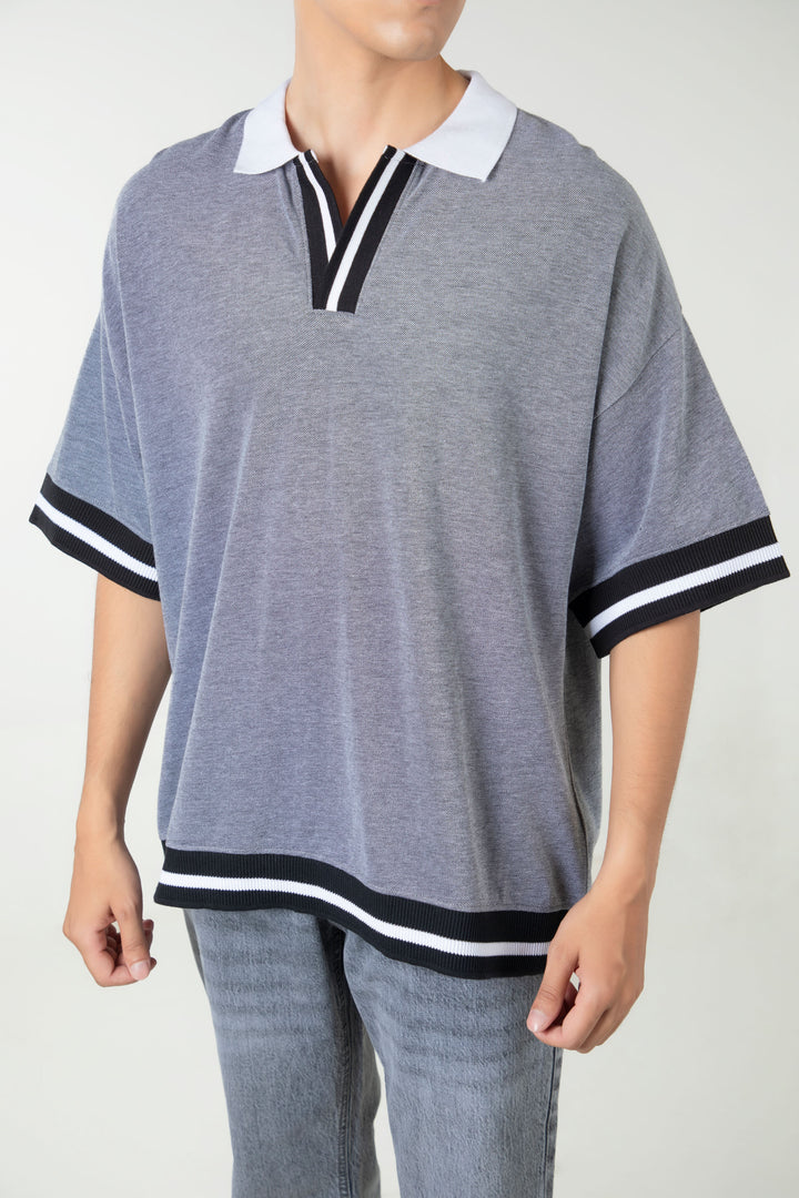 Boxy Textured Polo
