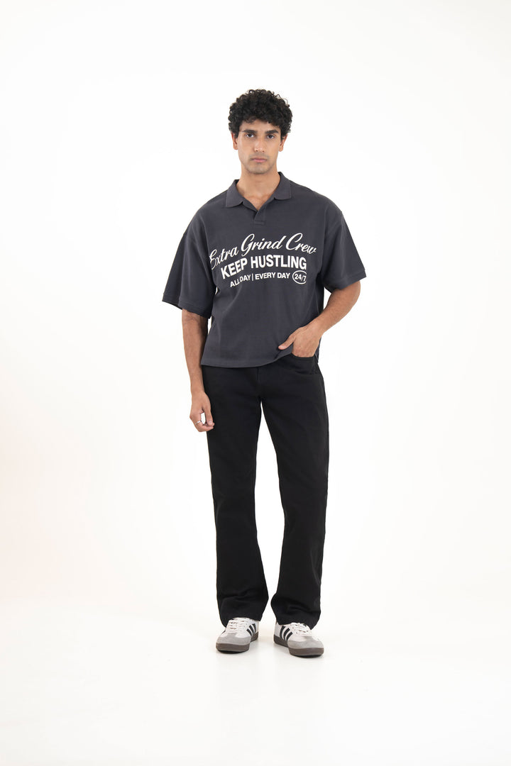 Boxy Graphic Polo