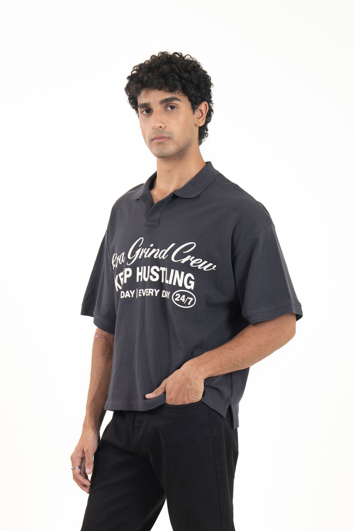 Boxy Graphic Polo