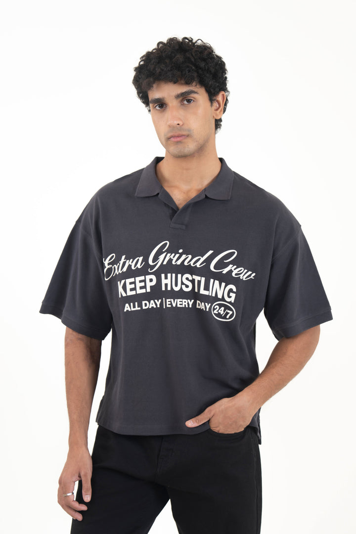Boxy Graphic Polo