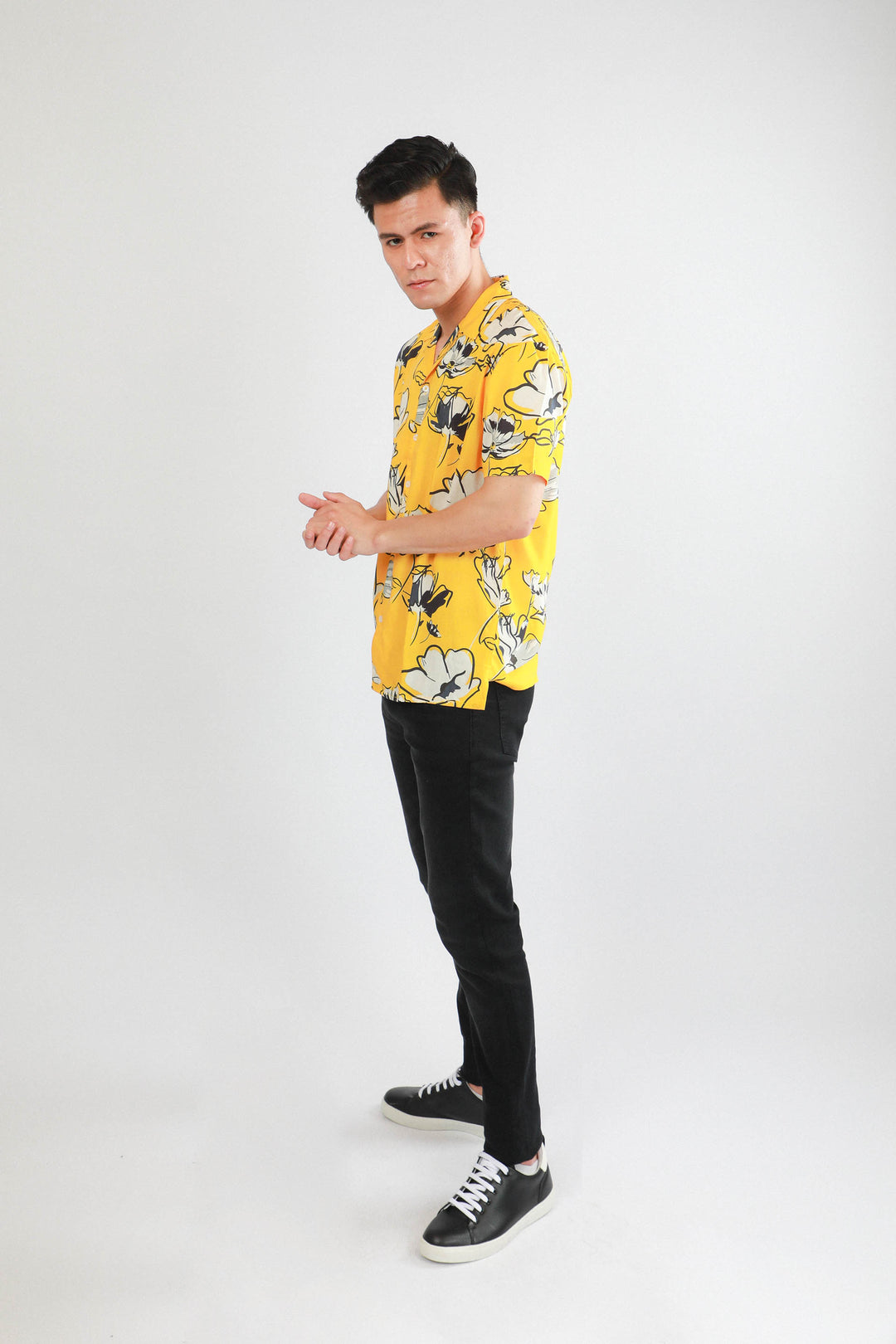 Printed Shirt Mustard