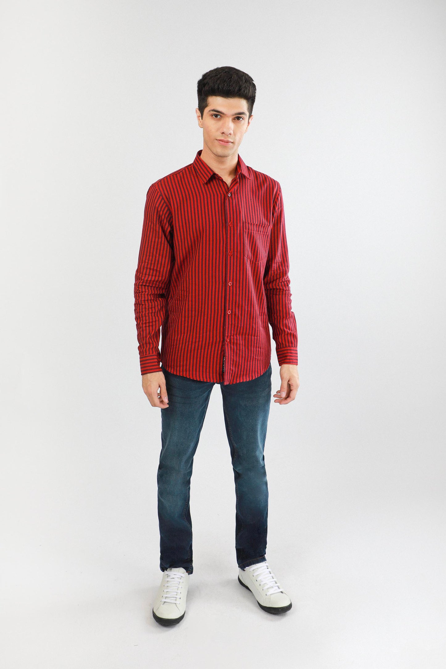 Stripe Shirt Red/Blue