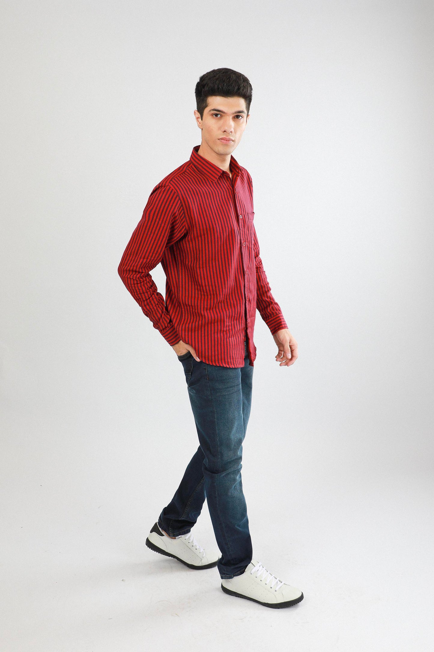 Stripe Shirt Red/Blue