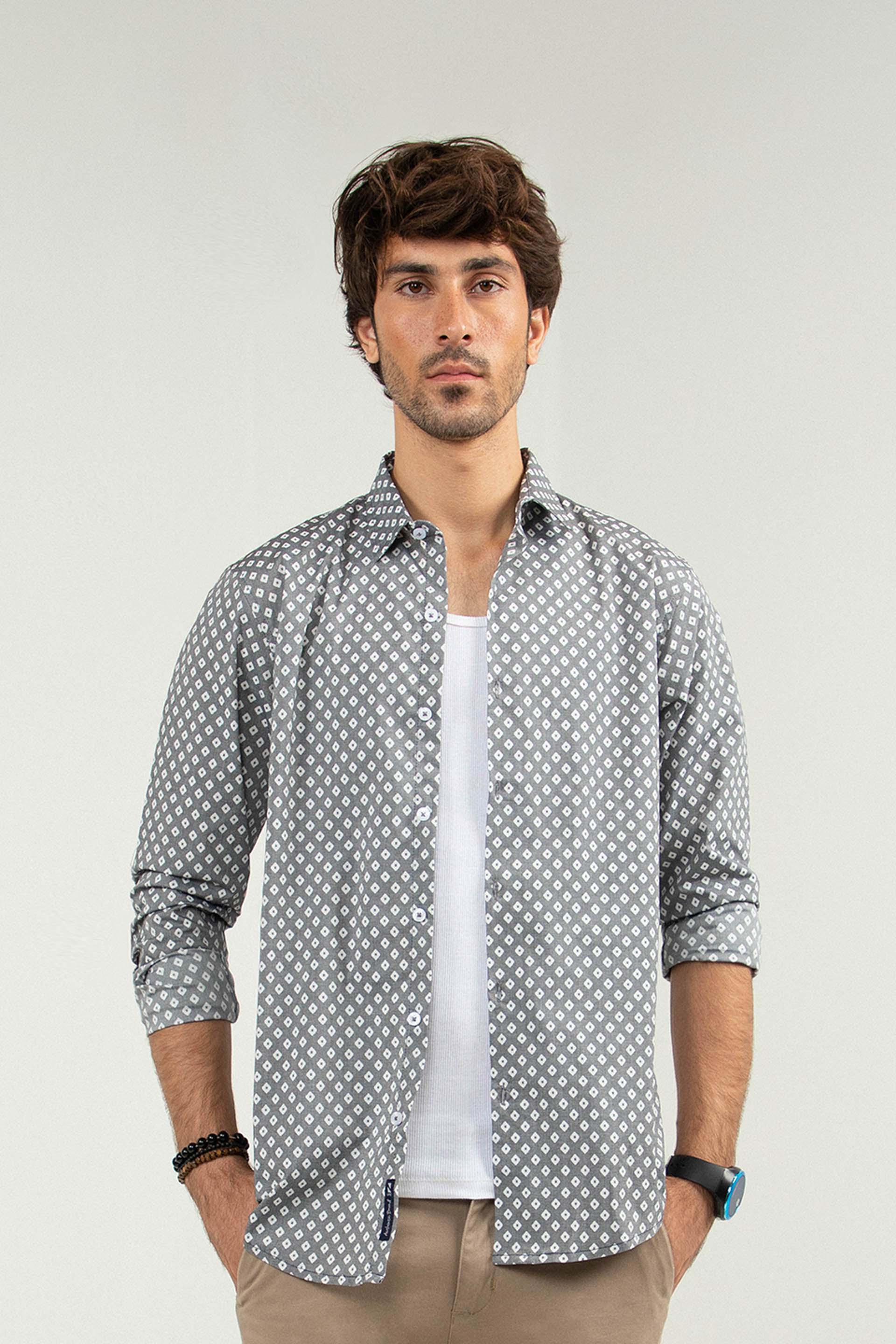 Pattern Shirt Black/Grey
