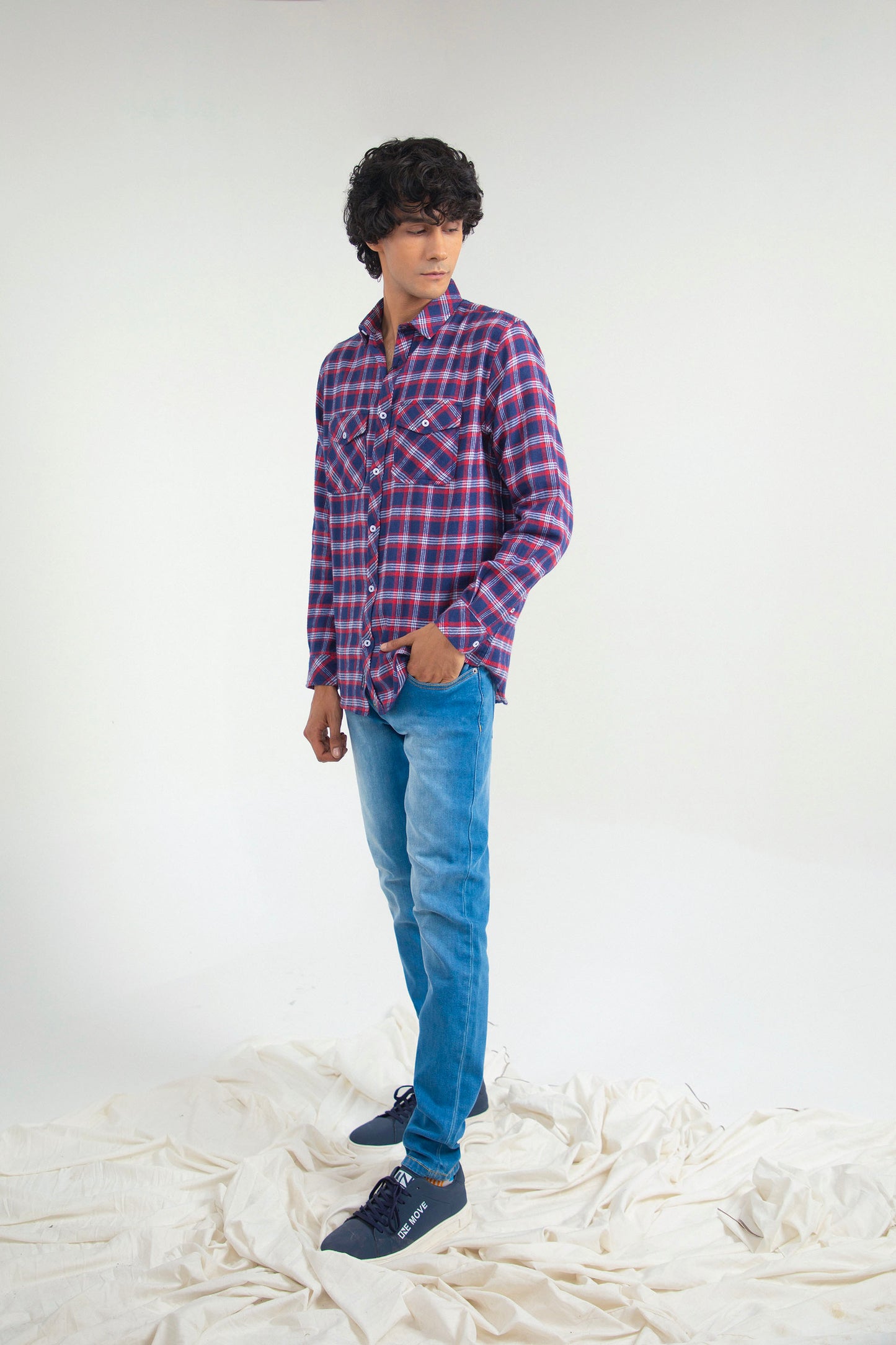 Flannel Shirt Red/Blue