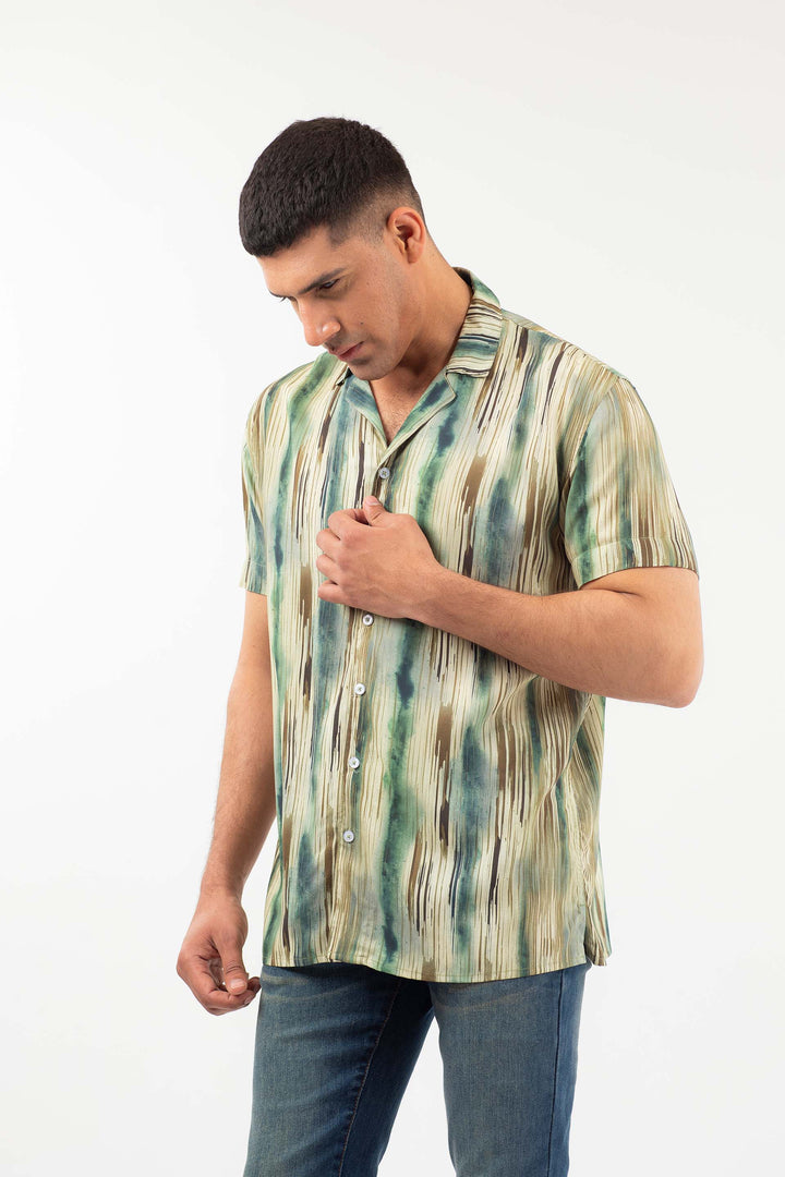 Abstract Shirt Beige