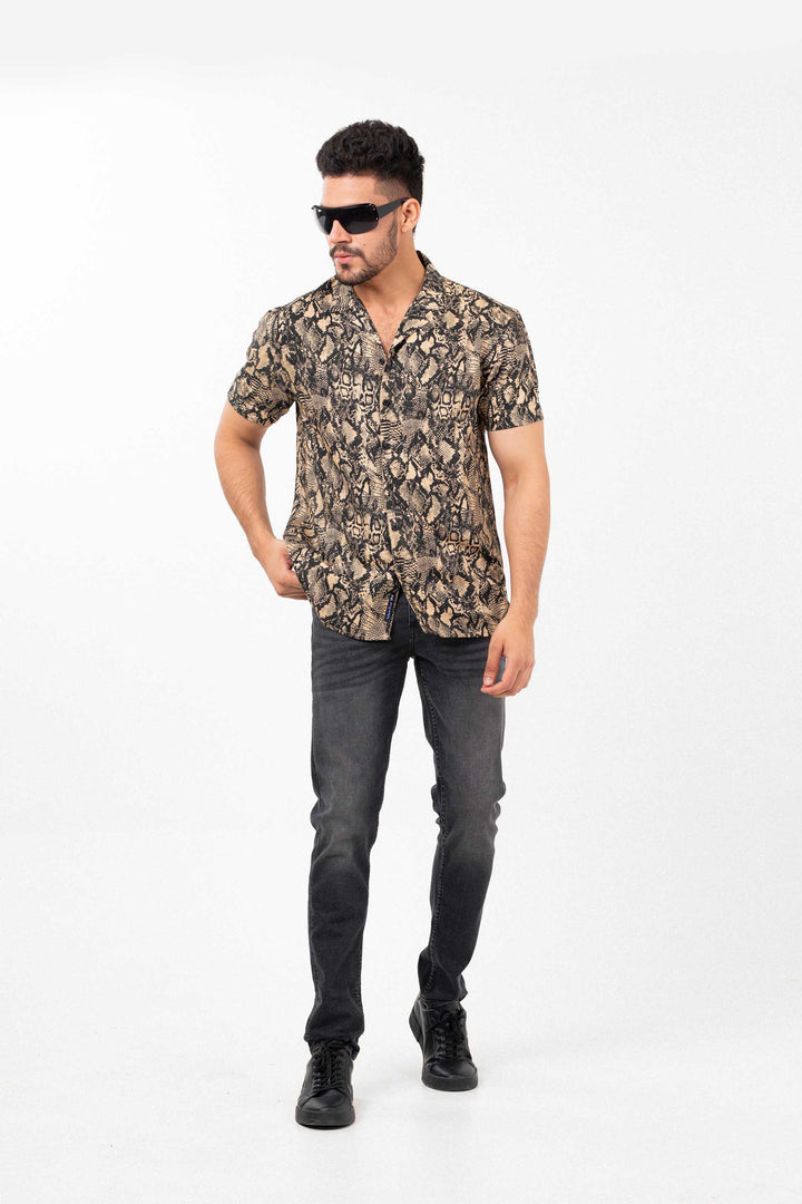 Python Shirt Black/Beige