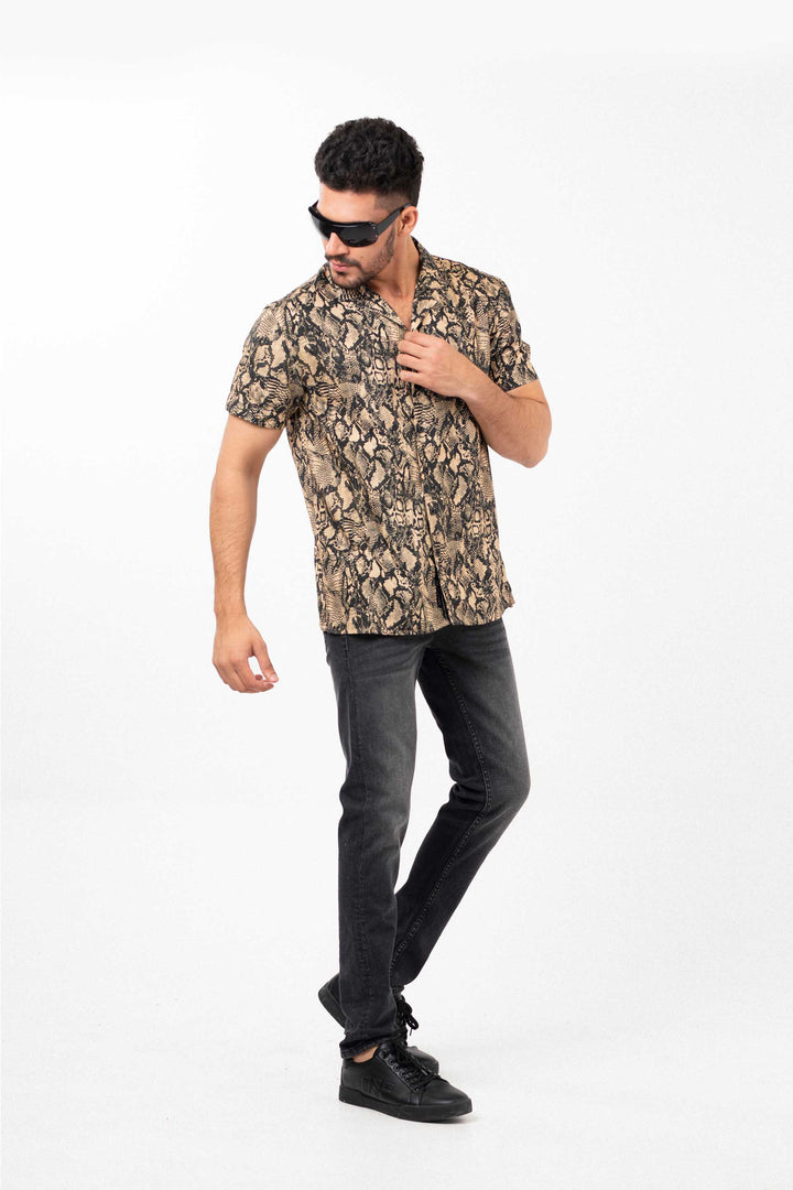 Python Shirt Black/Beige