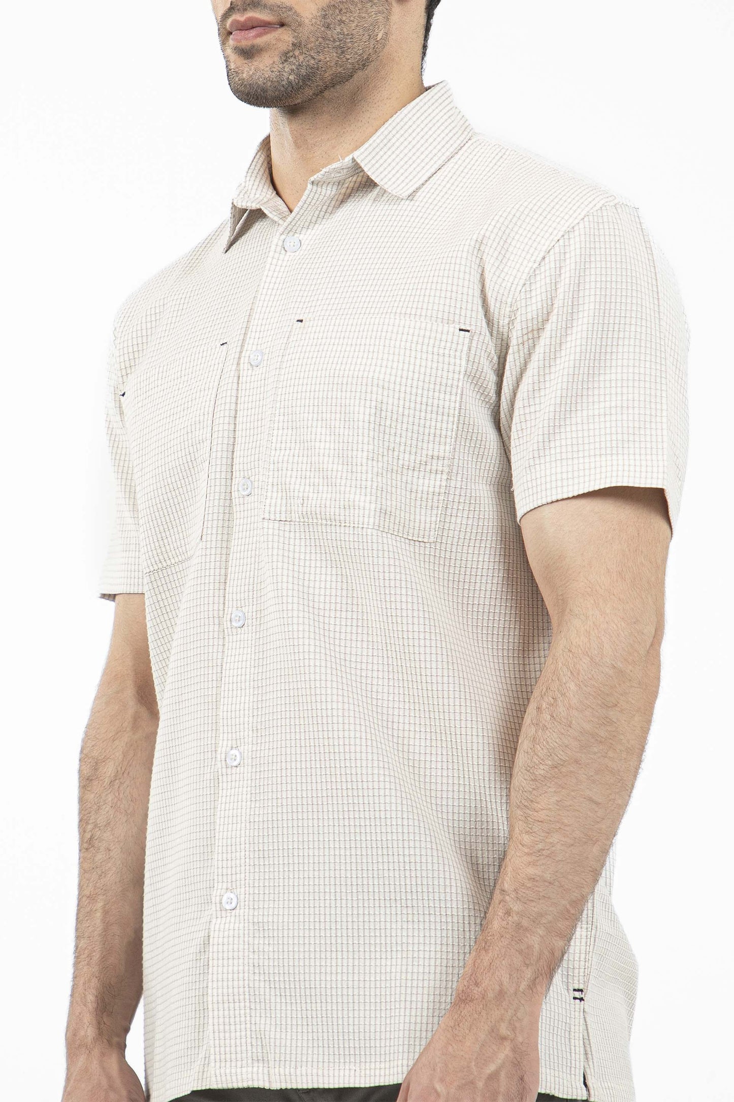 Textured Shirt Off White