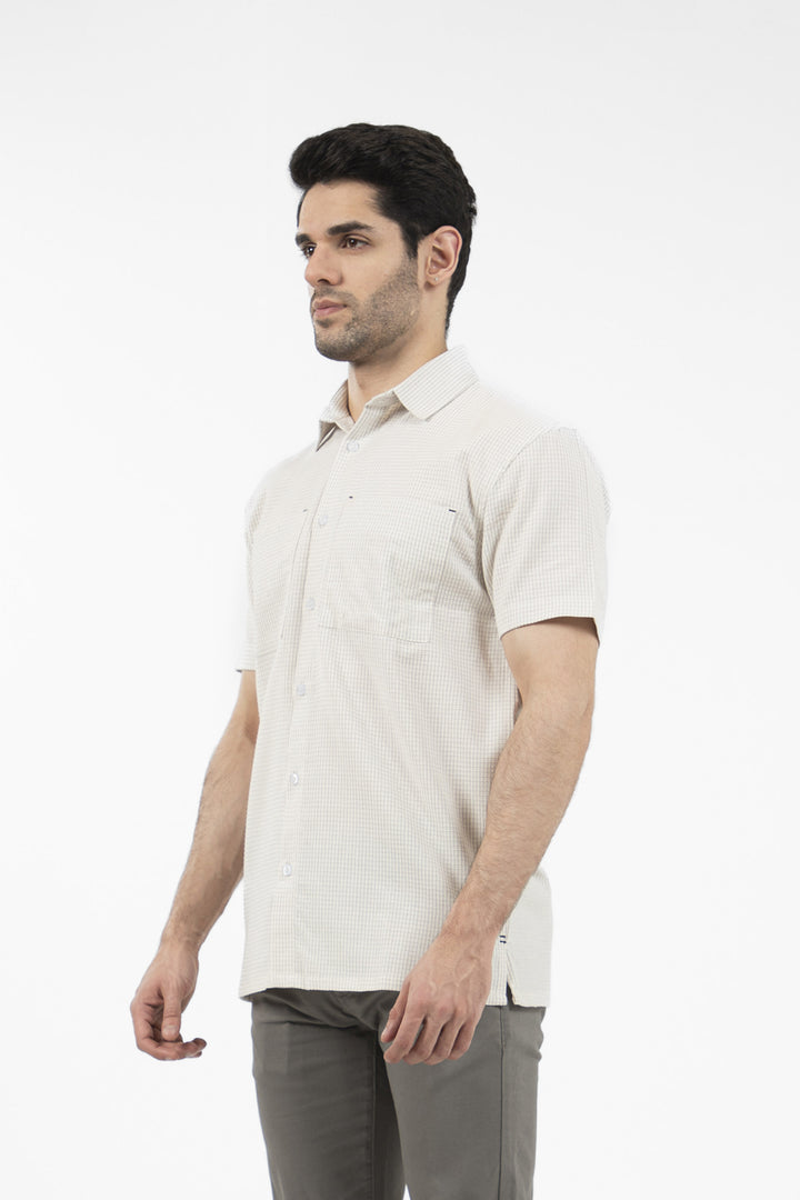 Textured Shirt Off White