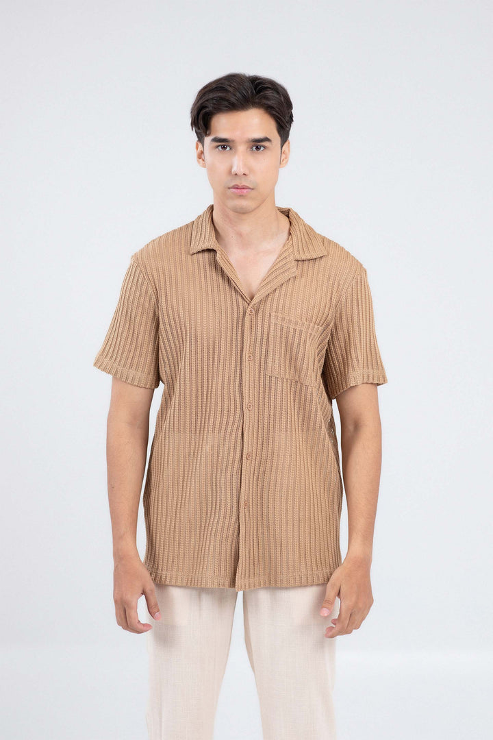 Textured Cuban Shirt