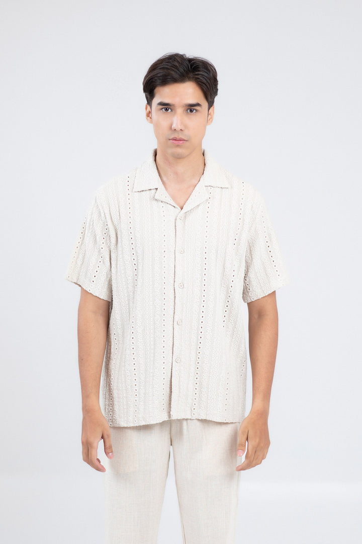 Textured Cuban Shirt