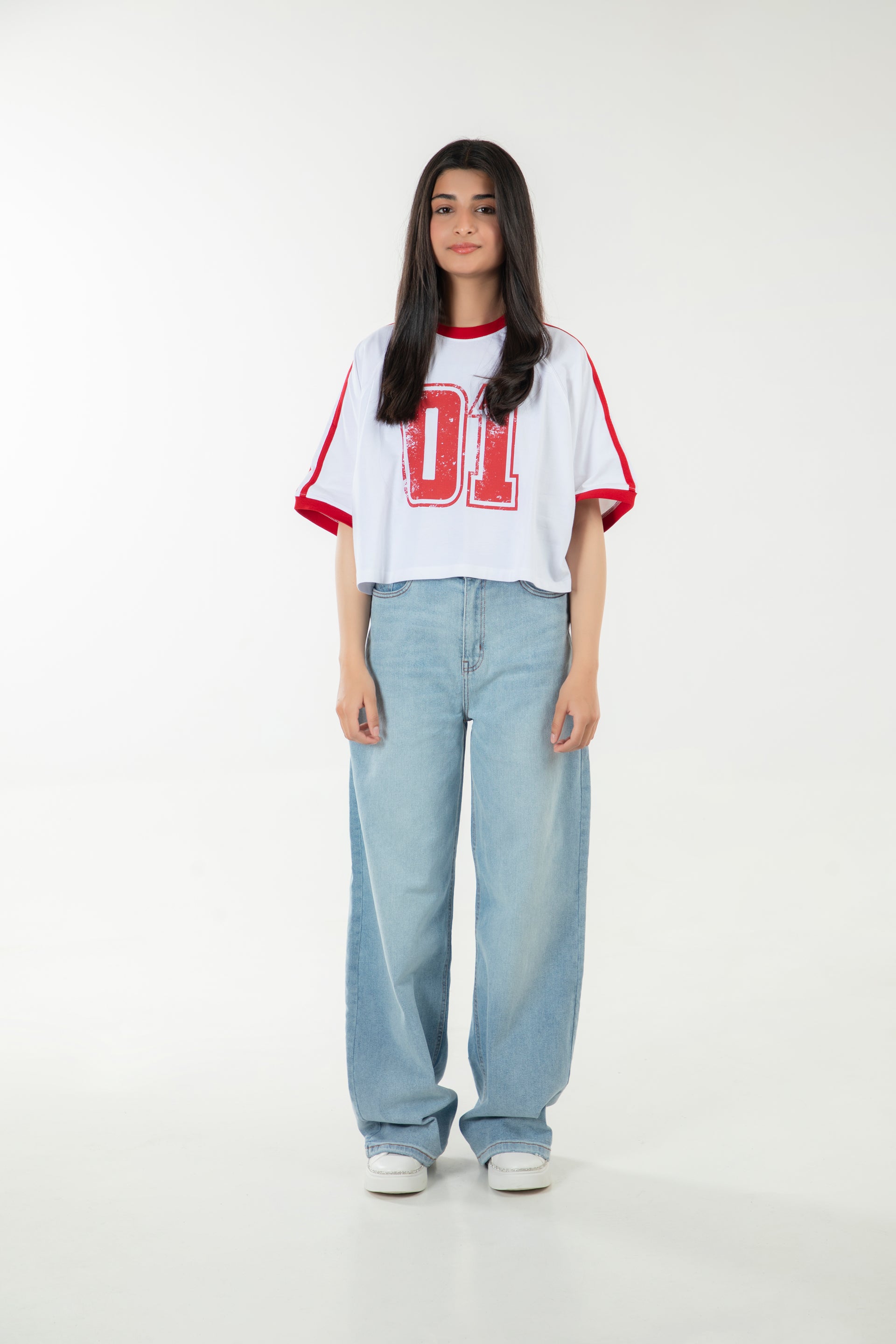 Cropped Raglan Tee – ONE
