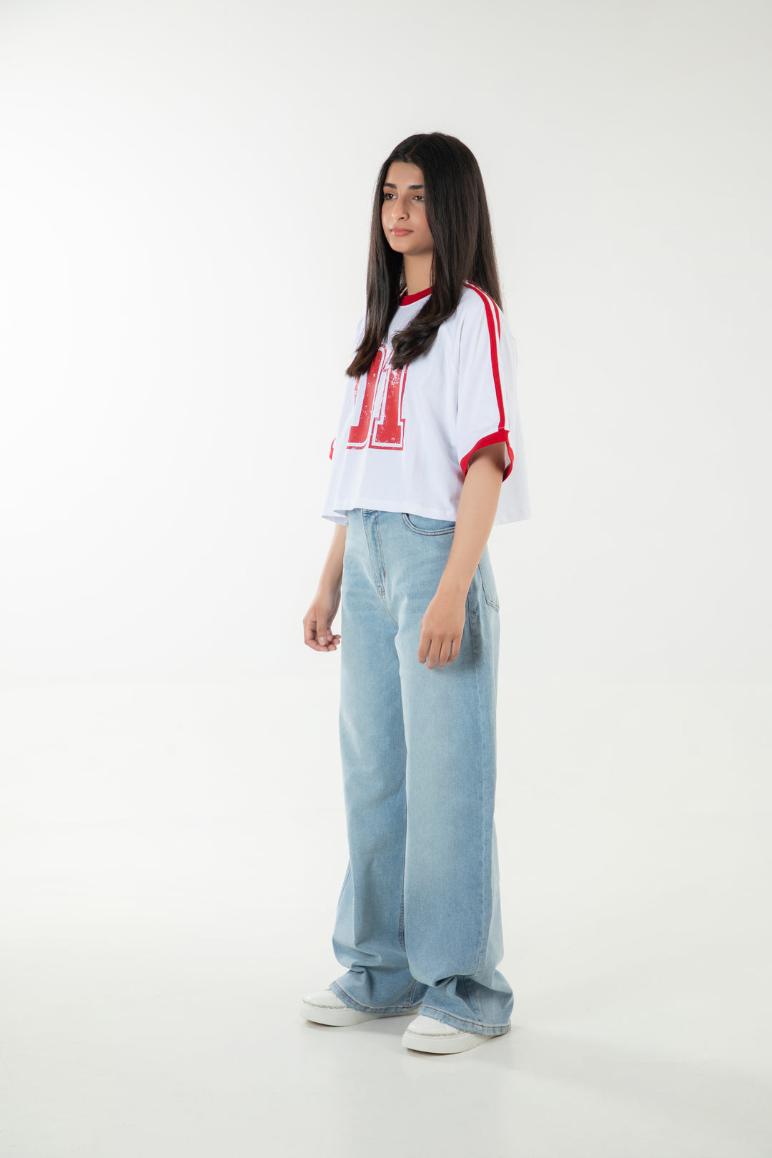 Cropped Raglan Tee