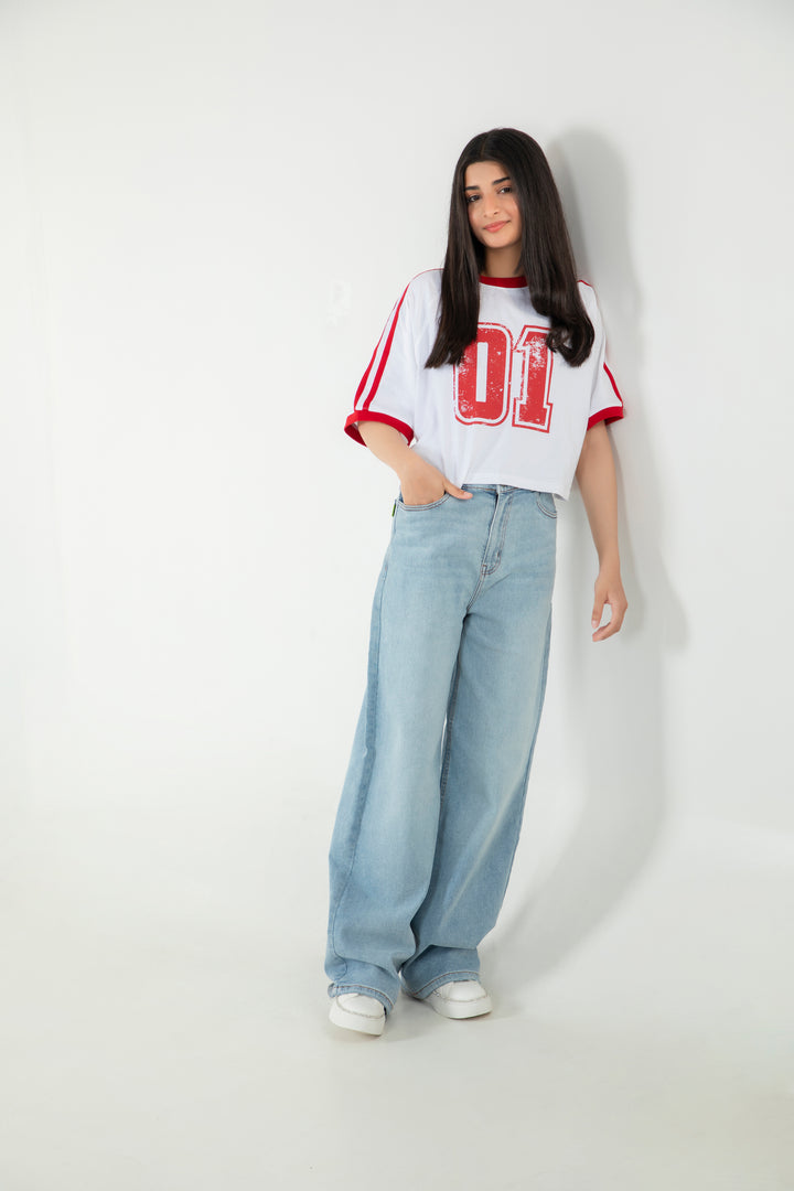 Cropped Raglan Tee
