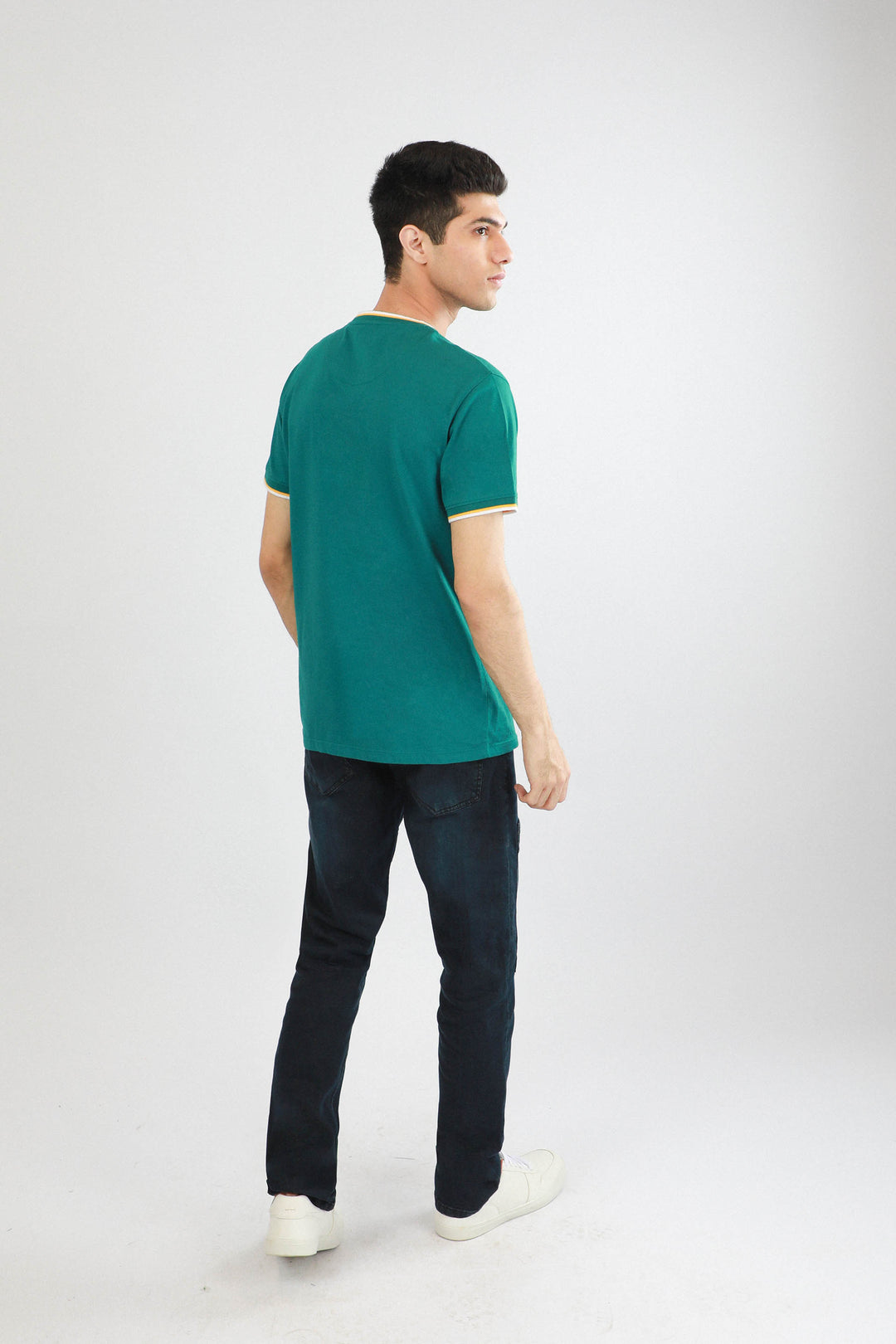 Tipped Tee Teal