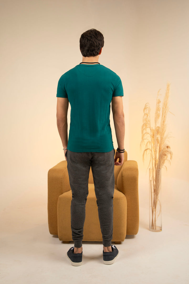 Textured Tee Teal