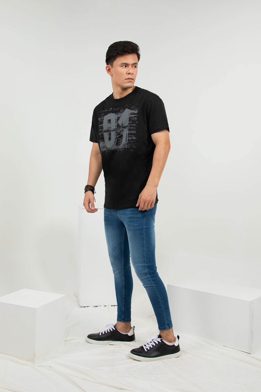 Printed Tee Black