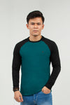 Raglan Tee Black/Teal