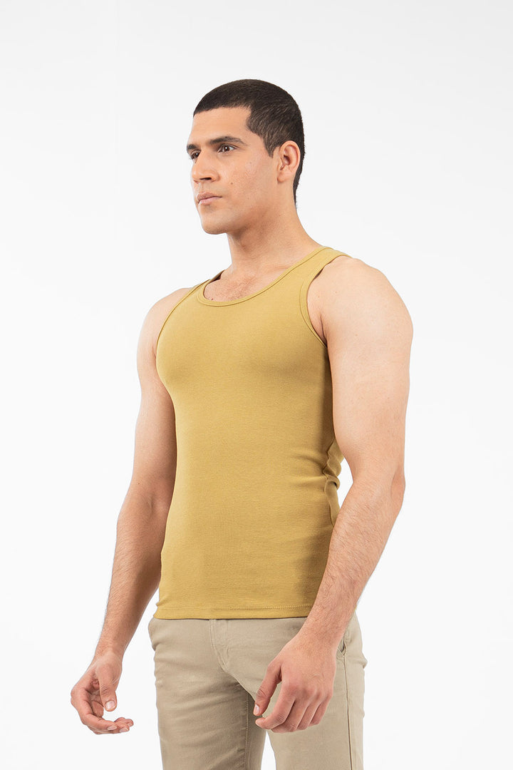 Textured Tank Top Khaki