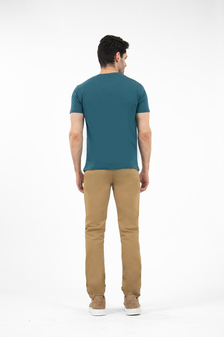 Textured Tee Shirt Teal