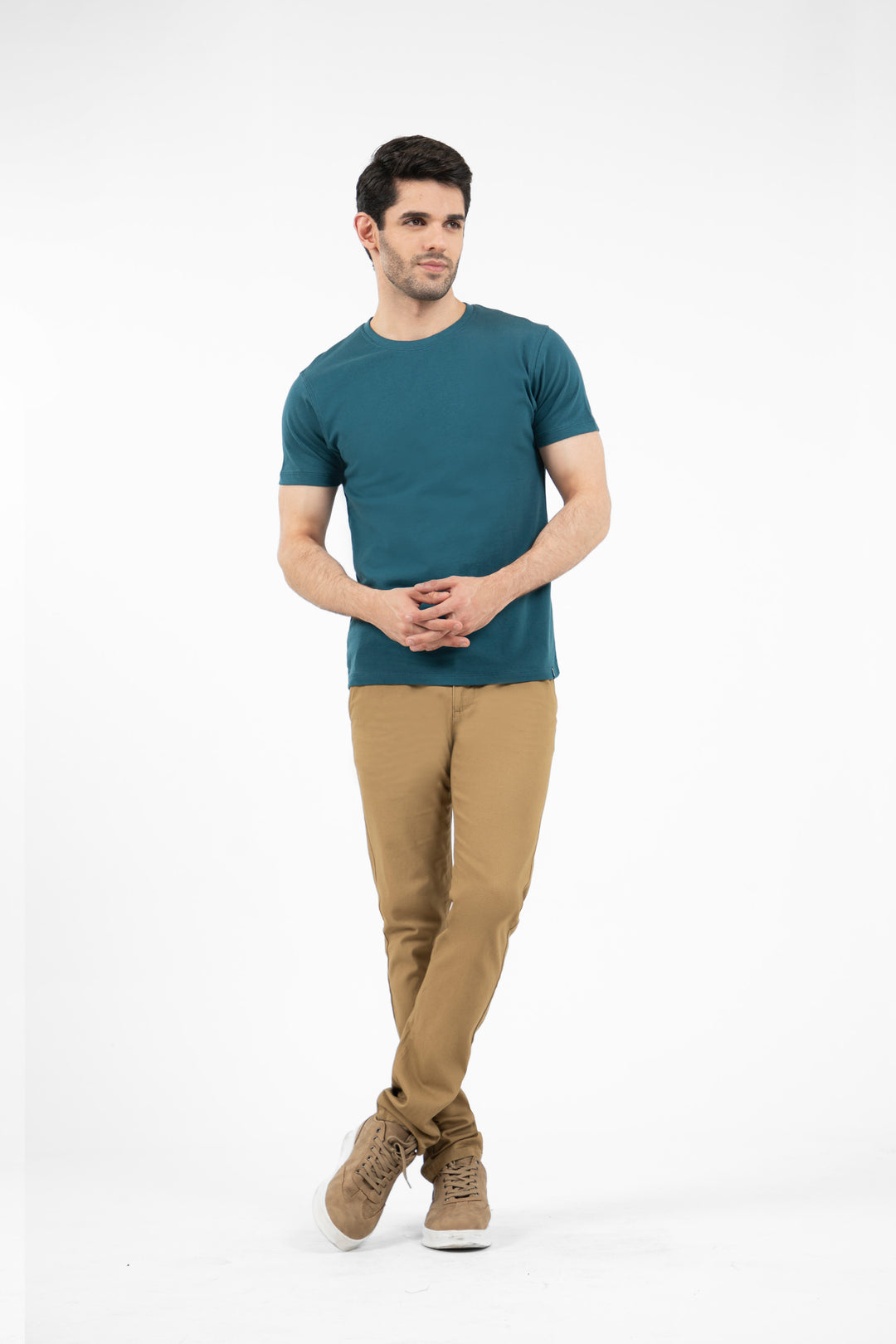 Textured Tee Shirt Teal