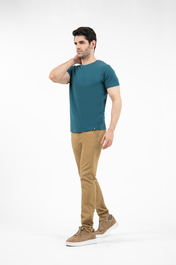 Textured Tee Shirt Teal