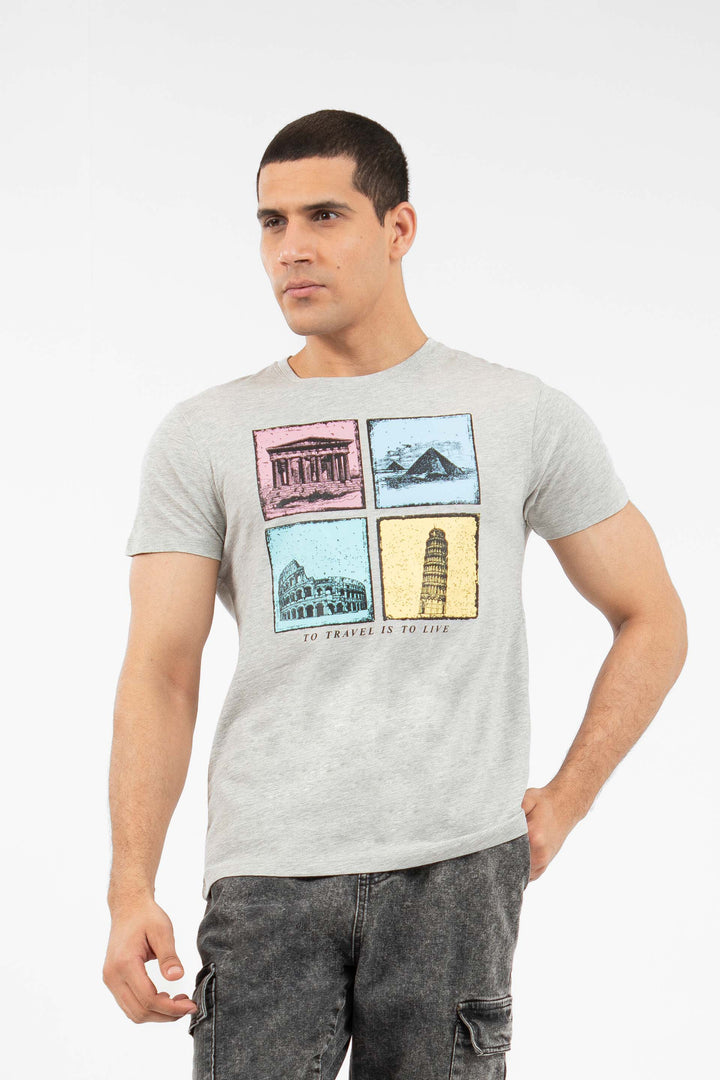 Landmarks Tee Grey