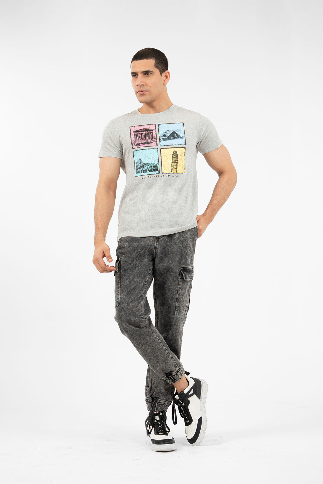 Landmarks Tee Grey