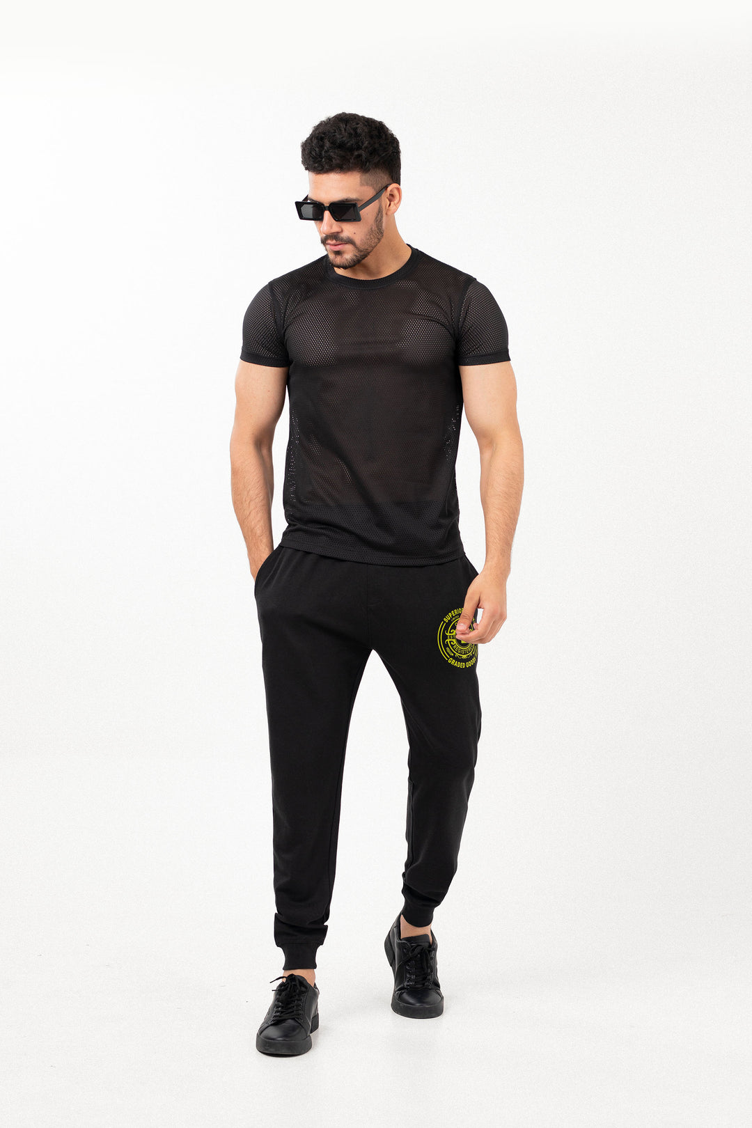 Mesh Tee Black