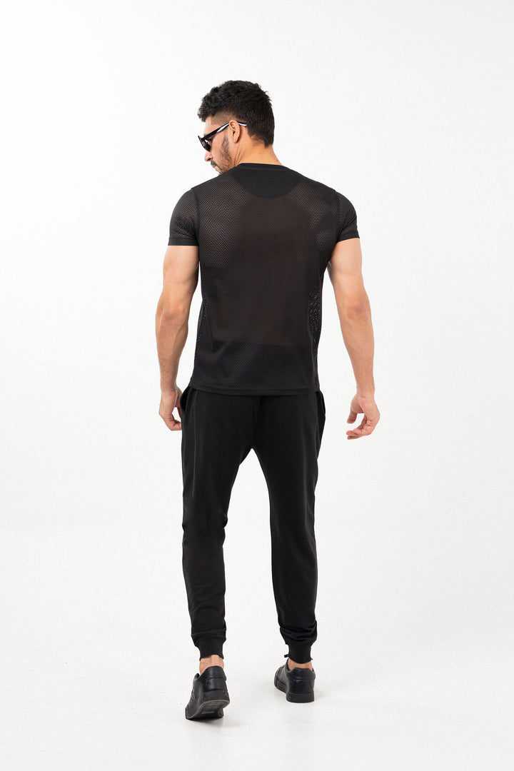 Mesh Tee Black