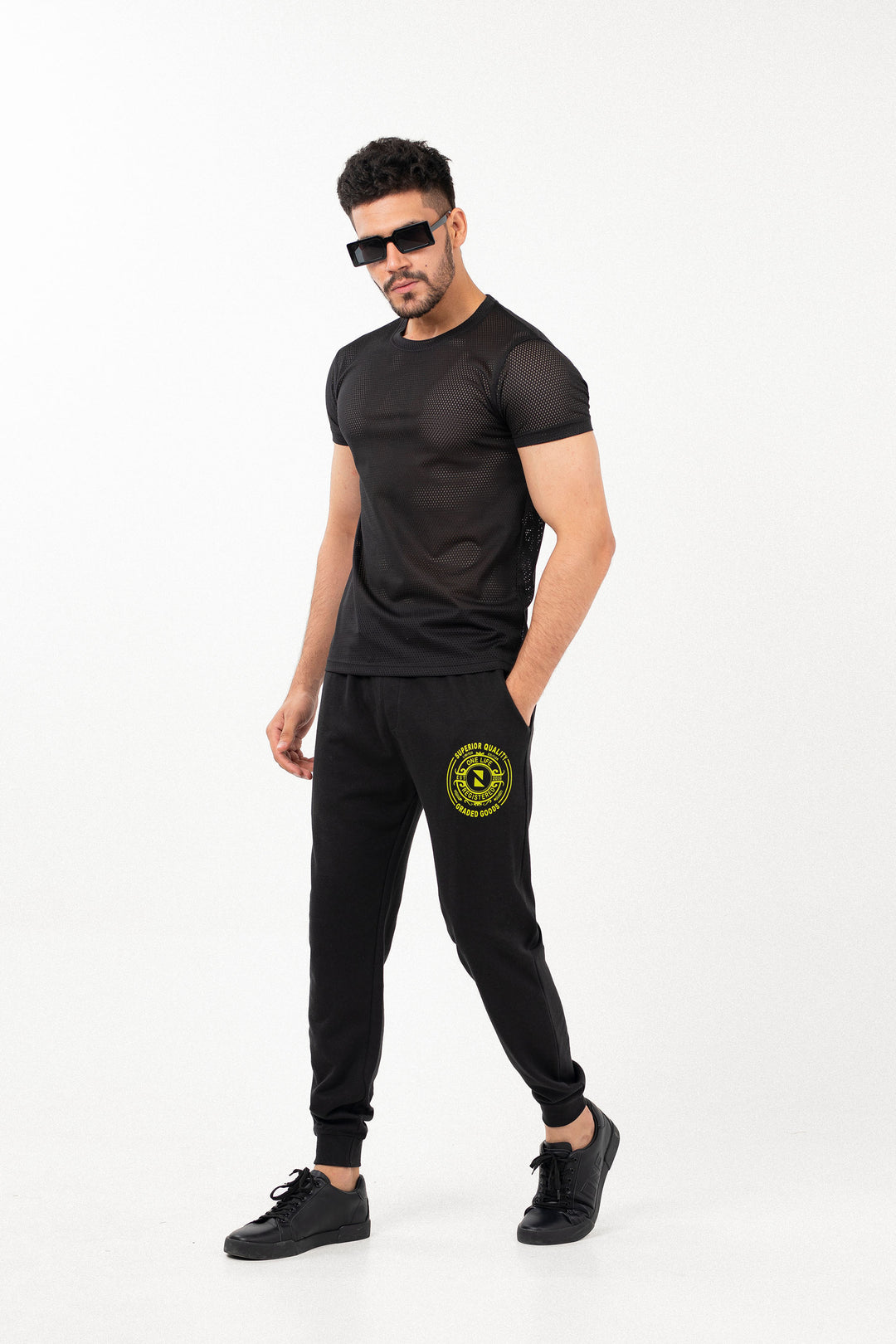 Mesh Tee Black