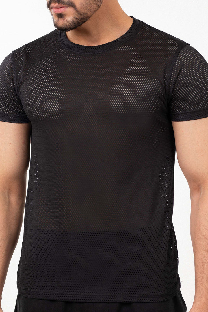 Mesh Tee Black