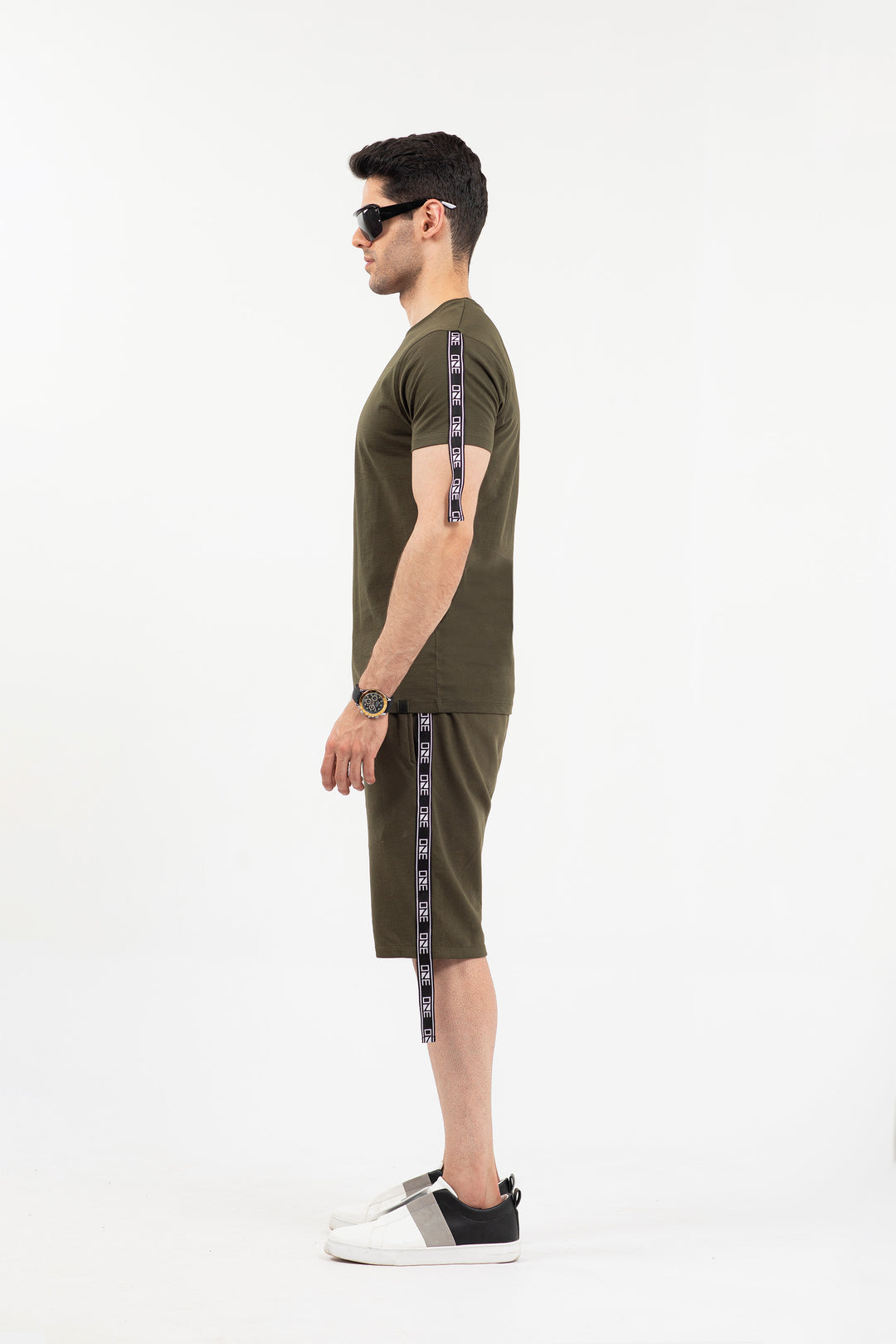Taped Tee Olive