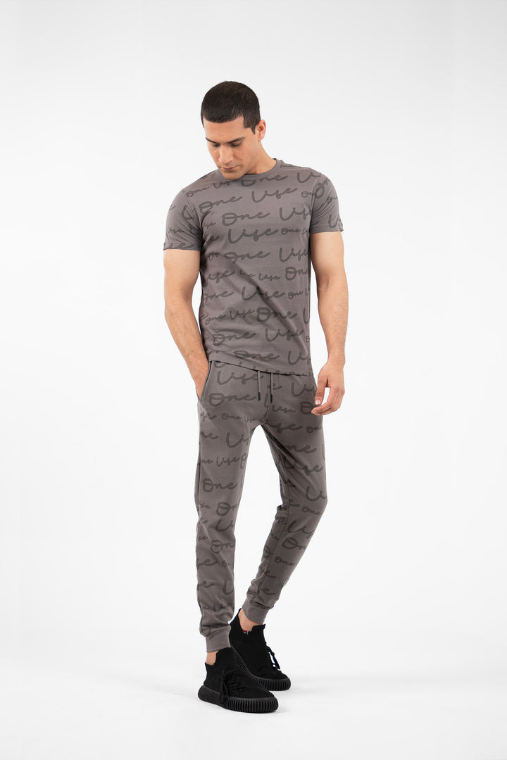 Printed Tee Grey