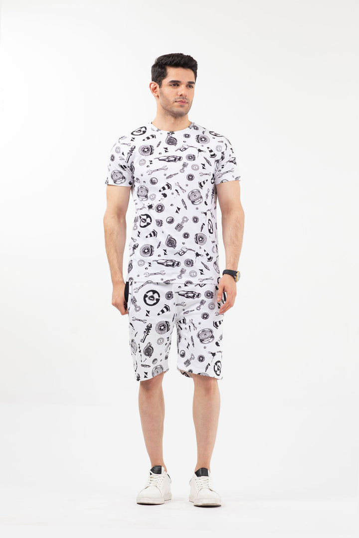 Printed Tee White