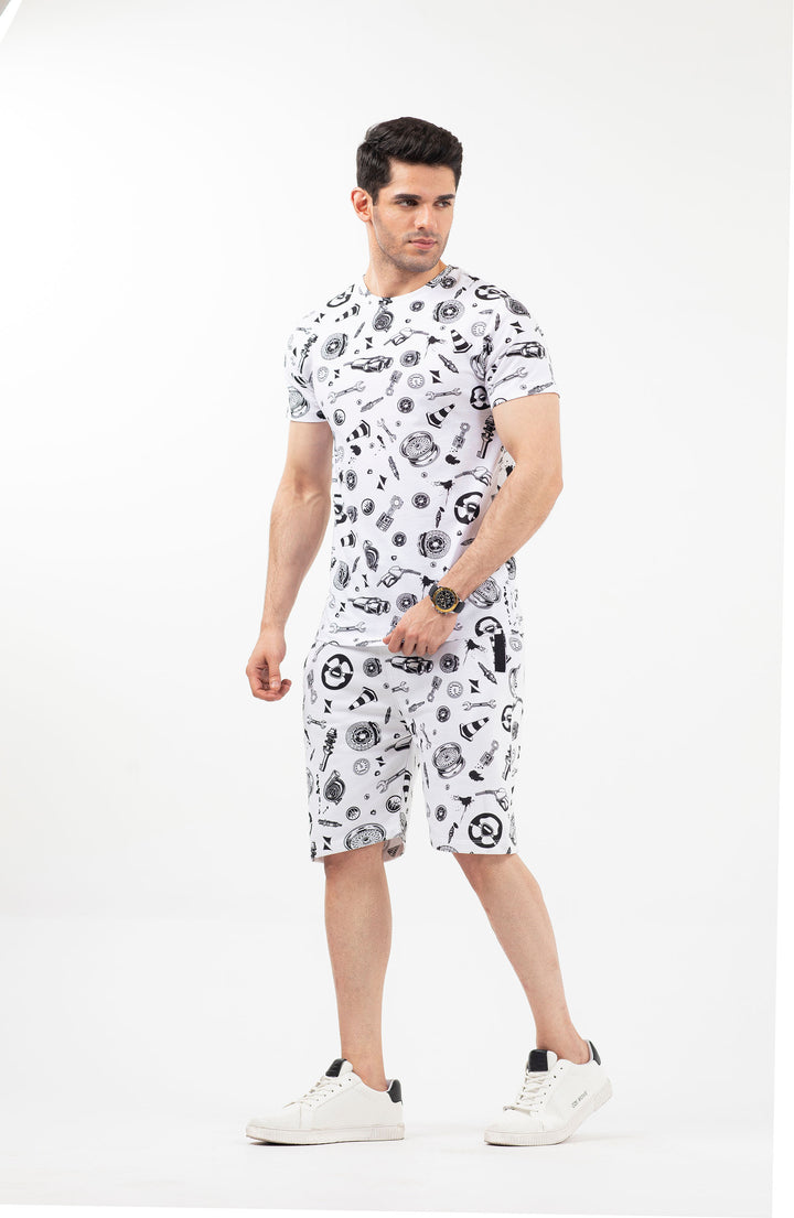 Printed Tee White