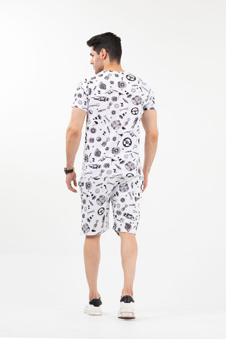 Printed Tee White