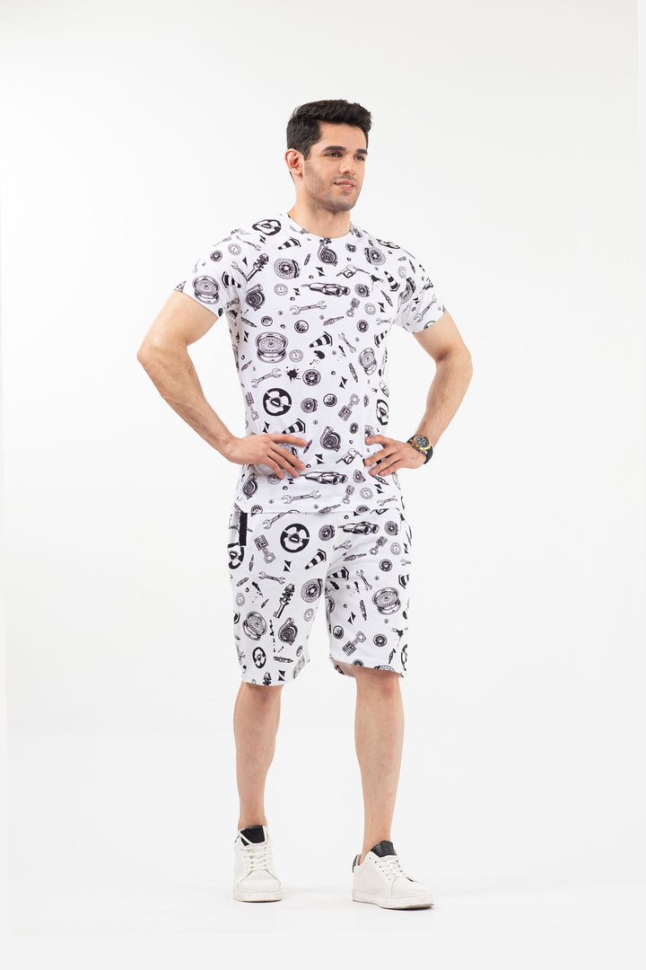 Printed Tee White