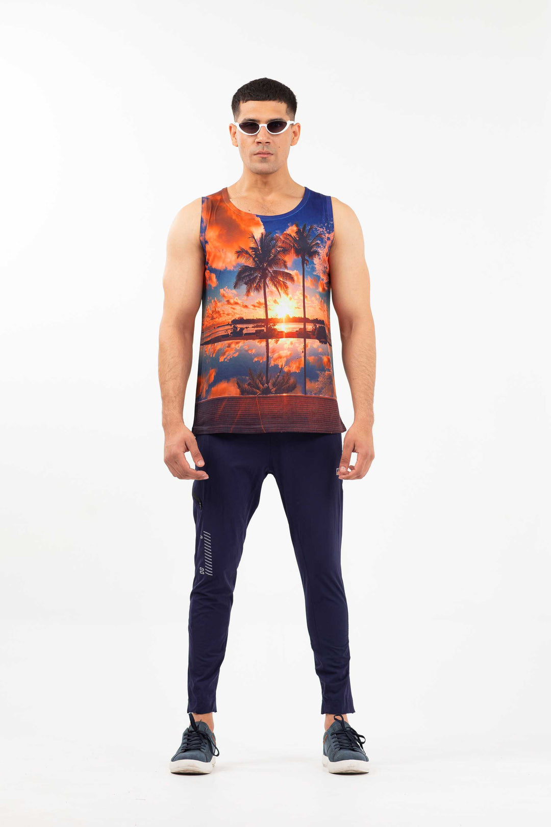 Printed Tank Top Orange