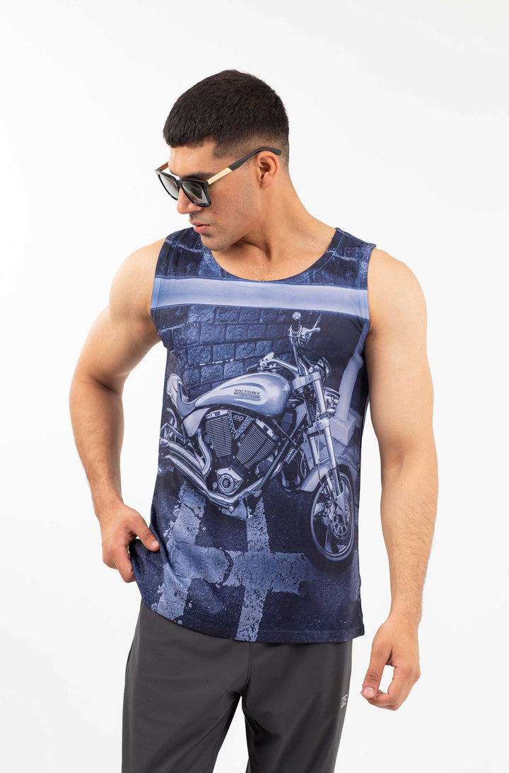 Printed Tank Top Grey