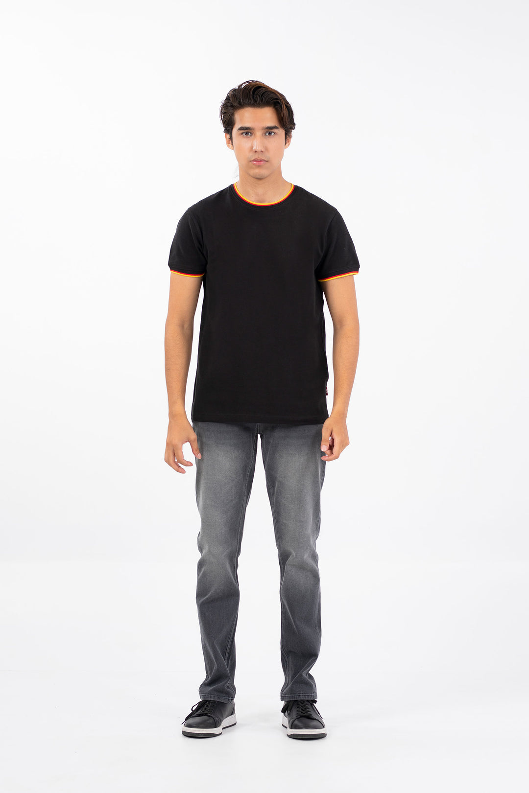 Textured Ringer Tee