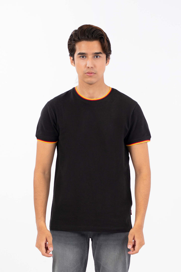 Textured Ringer Tee