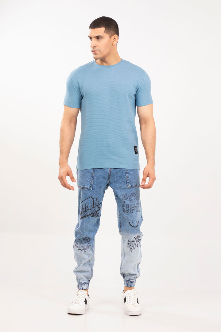Textured Crew Neck