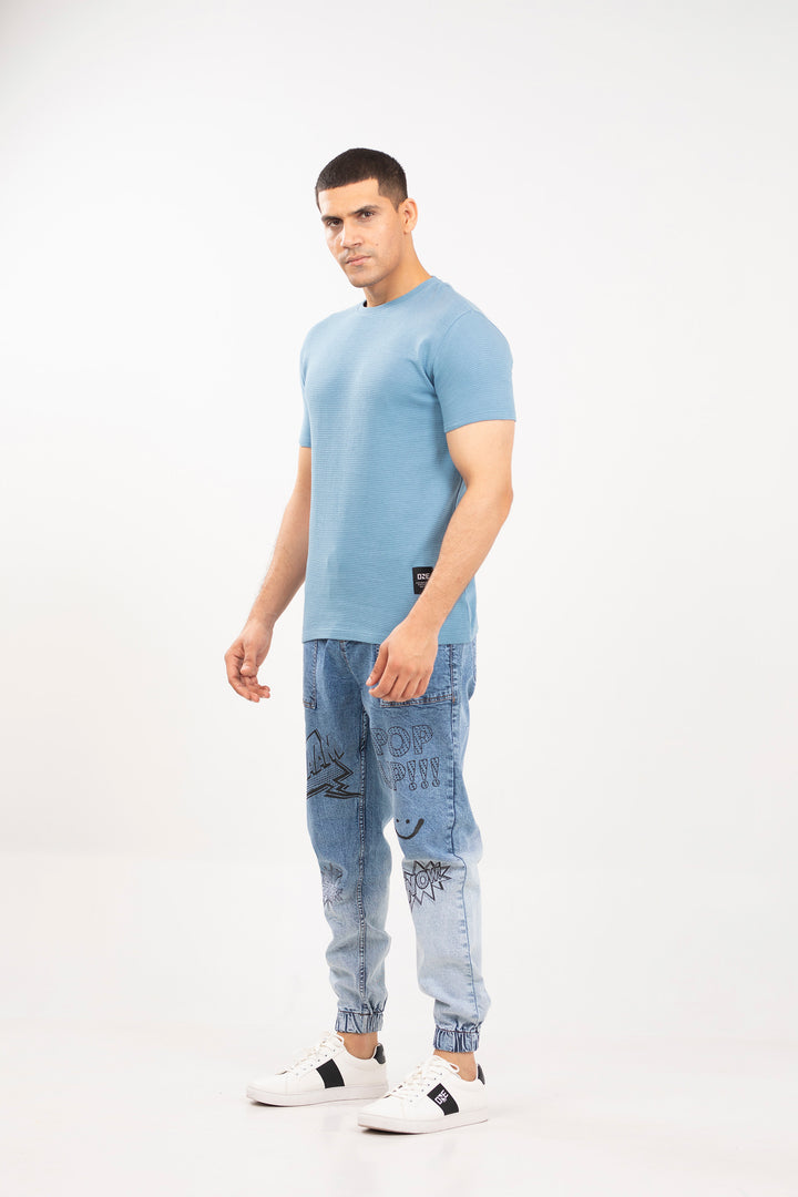 Textured Crew Neck