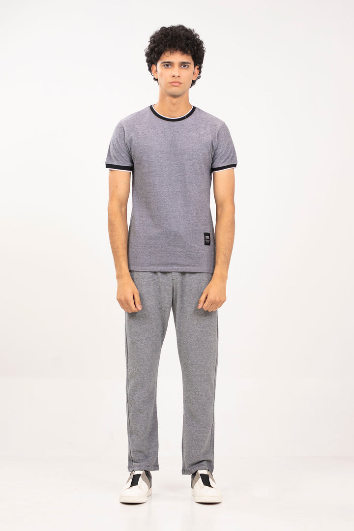Textured Ringer Tee