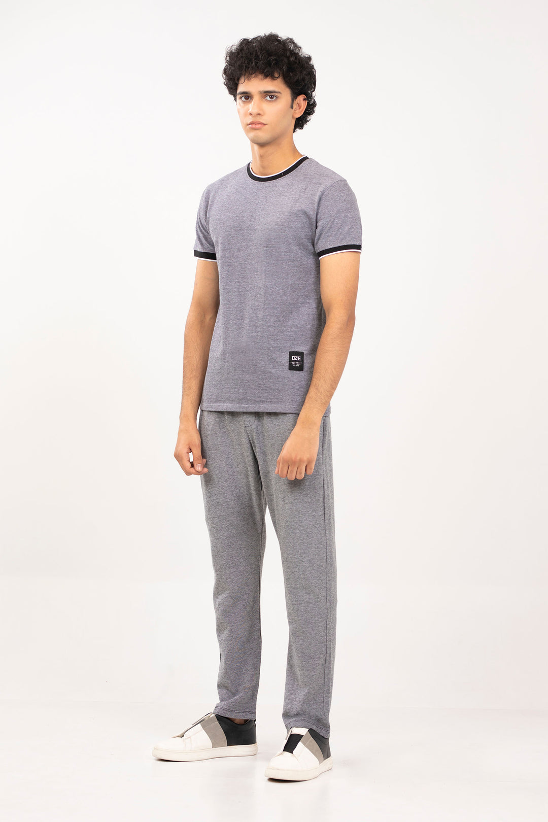 Textured Ringer Tee
