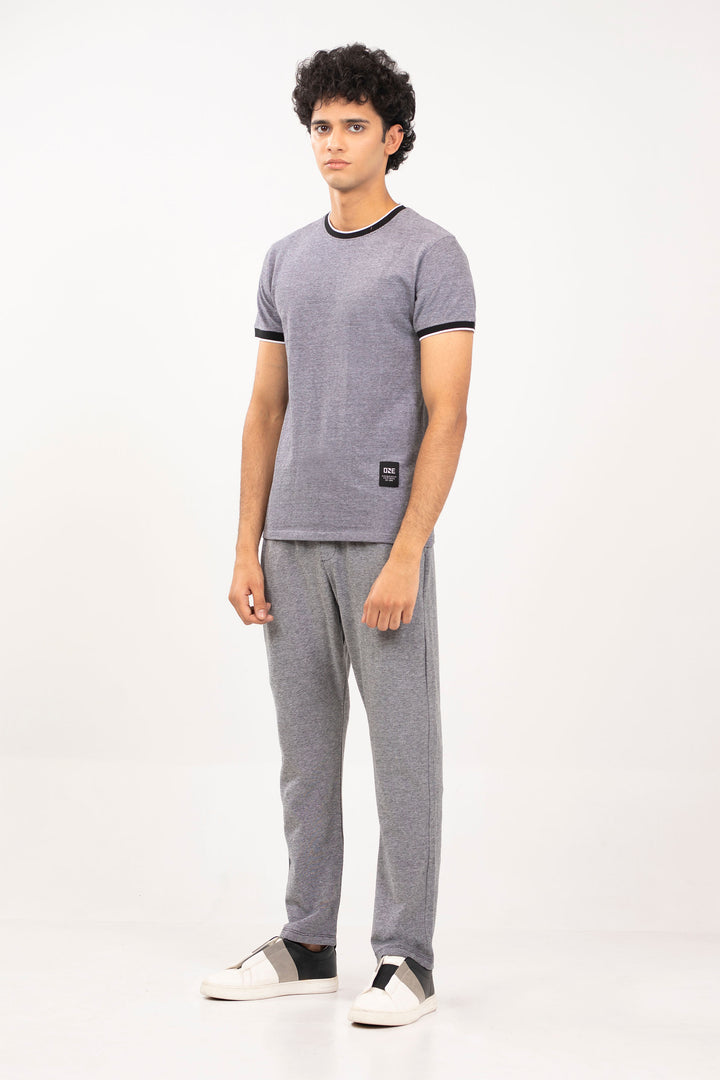 Textured Ringer Tee
